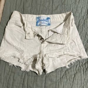 Chubbies- white shorts